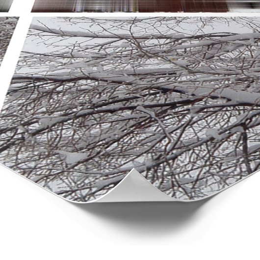 Abstract Geometric Pattern in Winter ポスター (角)