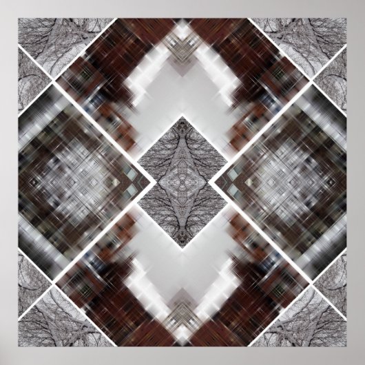 Abstract Geometric Pattern in Winter ポスター (正面)