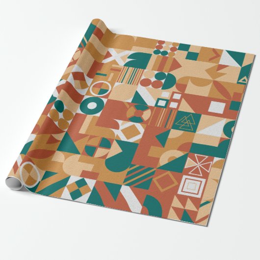 Abstract geometric pattern. Multicolor Figures. Te ラッピングペーパー (アンロールド)
