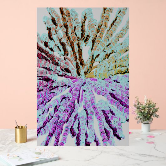 Abstract Geometric Pattern Poster  アクリルサイン (ウェディング)