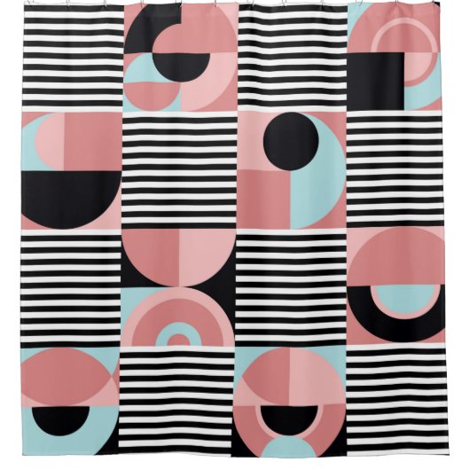 Abstract geometric pattern. Seamless modern print シャワーカーテン (正面)