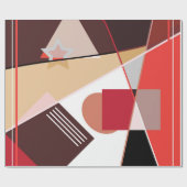 Abstract geometric pattern,  silk scarf shawl desi ラッピングペーパー (フラット)