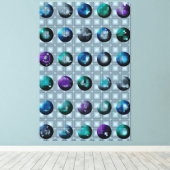 Abstract Geometric Pattern Wallart  キャンバスプリント (インサイチュ (ウッドフロア))