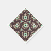 Abstract geometric pattern with layered pentagons  スタンダードカクテルナプキン (角)