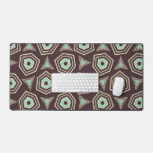 Abstract geometric pattern with layered pentagons  デスクマット (キーボード&マウス)