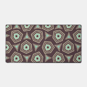 Abstract geometric pattern with layered pentagons  デスクマット (正面)