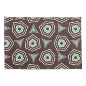 Abstract geometric pattern with layered pentagons  枕カバー (裏面-右)