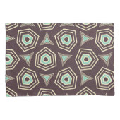 Abstract geometric pattern with layered pentagons  枕カバー (正面右)