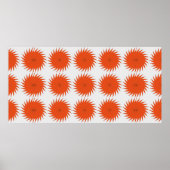 Abstract geometric pattern with stripes, lines. A ポスター (正面)