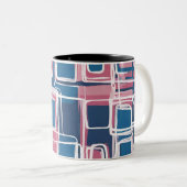 ABSTRACT GEOMETRIC PATTERNS ツートーンマグカップ (正面右)