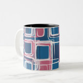 ABSTRACT GEOMETRIC PATTERNS ツートーンマグカップ (正面左)