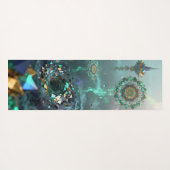 Abstract geometric patterns evolve in a surreal  ヨガマット (裏面(横))