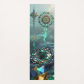 Abstract geometric patterns evolve in a surreal ヨガマット (正面)