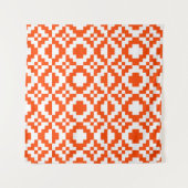 Abstract geometric pixelated seamless pattern. Mos タペストリー (正面(横))