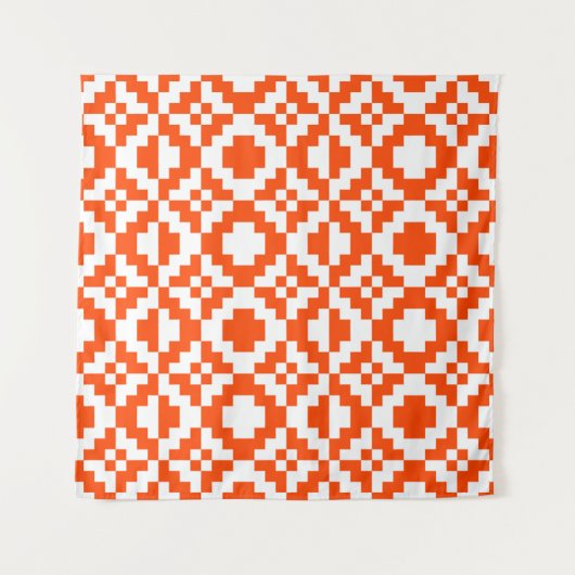 Abstract geometric pixelated seamless pattern. Mos タペストリー (正面(横))