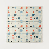 Abstract geometric seamless pattern inspired by mi タペストリー (正面(横))