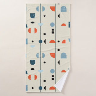 Abstract geometric seamless pattern inspired by mi バスタオル