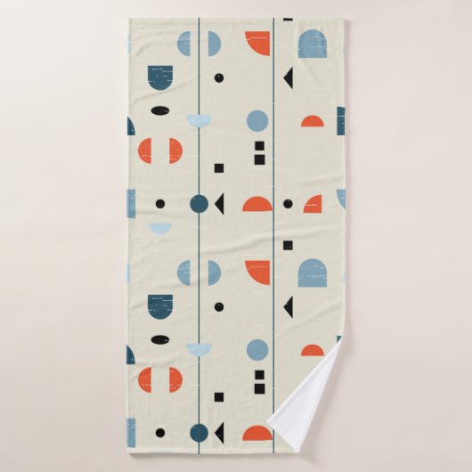 Abstract geometric seamless pattern inspired by mi バスタオル (バスタオル)