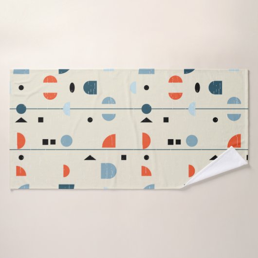 Abstract geometric seamless pattern inspired by mi バスタオル (バスタオル)