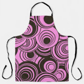 abstract geometric seamless pattern with concentri エプロン (正面)