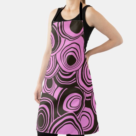 abstract geometric seamless pattern with concentri エプロン (インサイチュ)