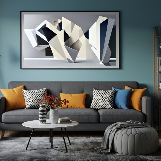 Abstract Geometric Shapes ポスター