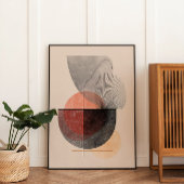 Abstract Geometric Shapes - Japandi Wall Art ポスター