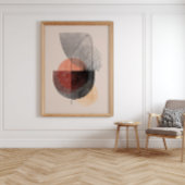 Abstract Geometric Shapes - Japandi Wall Art ポスター
