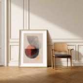 Abstract Geometric Shapes - Japandi Wall Art ポスター