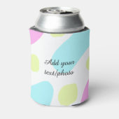 Abstract geometric shapes pastel add name photo ba 缶クーラー (缶裏面)