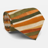 Abstract Geometric Stripes- autumn mood ネクタイ (ロール)