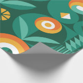 Abstract geometric vintage pattern in Scandinavian ラッピングペーパー (角)
