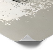 Abstract Geometric Wall Art Print, Modern Neutral ポスター (角)