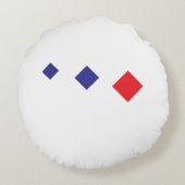 Abstract Geometric Women Throw Pillow – Modern Min ラウンドクッション (裏面)