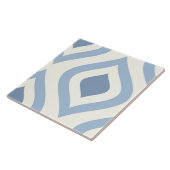 Abstract geometrical, blue and off white タイル (側面)