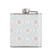 Abstract geometrical, blue, pink and off white フラスク (裏面)