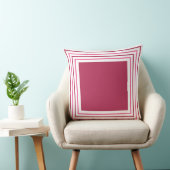 Abstract Geometrical Burgundy Red & Pink クッション (椅子)