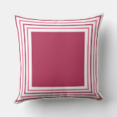 Abstract Geometrical Burgundy Red & Pink クッション (裏面)