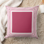 Abstract Geometrical Burgundy Red & Pink クッション (ブランケット)