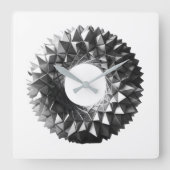 abstract geometrical wreath スクエア壁時計 (正面)