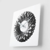 abstract geometrical wreath スクエア壁時計 (傾斜)