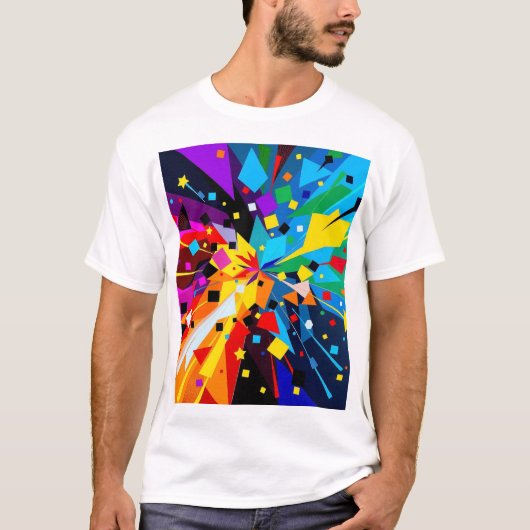 “Abstract Geometry” T‑Shirt Tシャツ (正面)