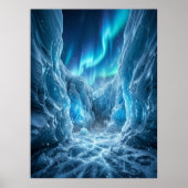 Abstract Glitch Digital Chaos Art ポスター (正面)