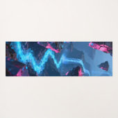 Abstract glowing river flowing  ヨガマット (裏面(横))