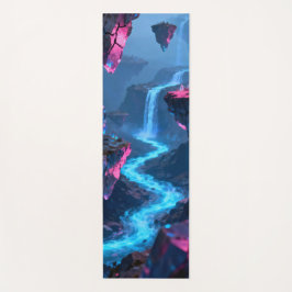 Abstract glowing river flowing  ヨガマット