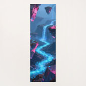 Abstract glowing river flowing  ヨガマット (裏面)