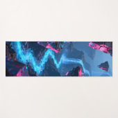 Abstract glowing river flowing  ヨガマット (正面(横))