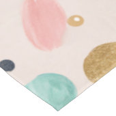 Abstract Gold & Colorful Brushstroke Circle テーブルクロス (アングル)