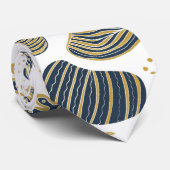 Abstract golden and blue foliage ネクタイ (ロール)