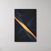Abstract Golden Connections キャンバスプリント (正面)
